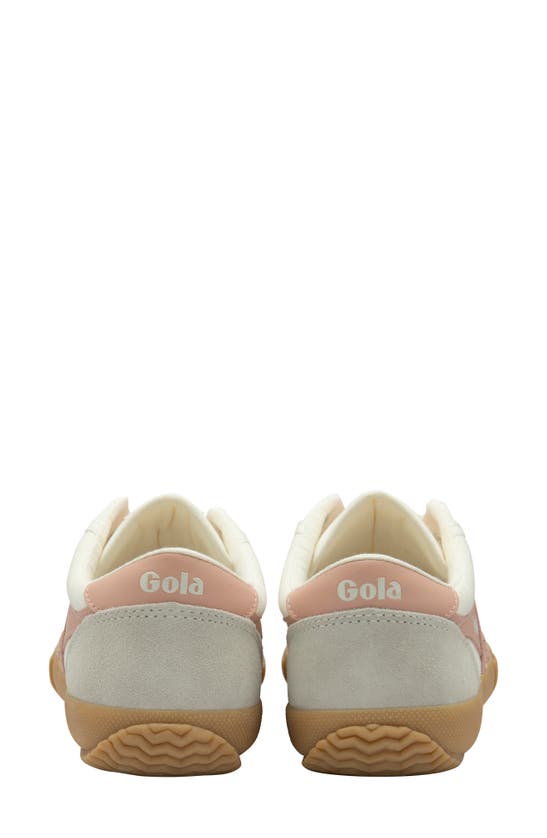 Shop Gola Badminton Sneaker In Off White/ Pearl Pink/ Gum