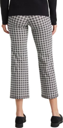 HUE, Pants & Jumpsuits, Hue U23689 Cropped Flare Cotton Leggings Gingham