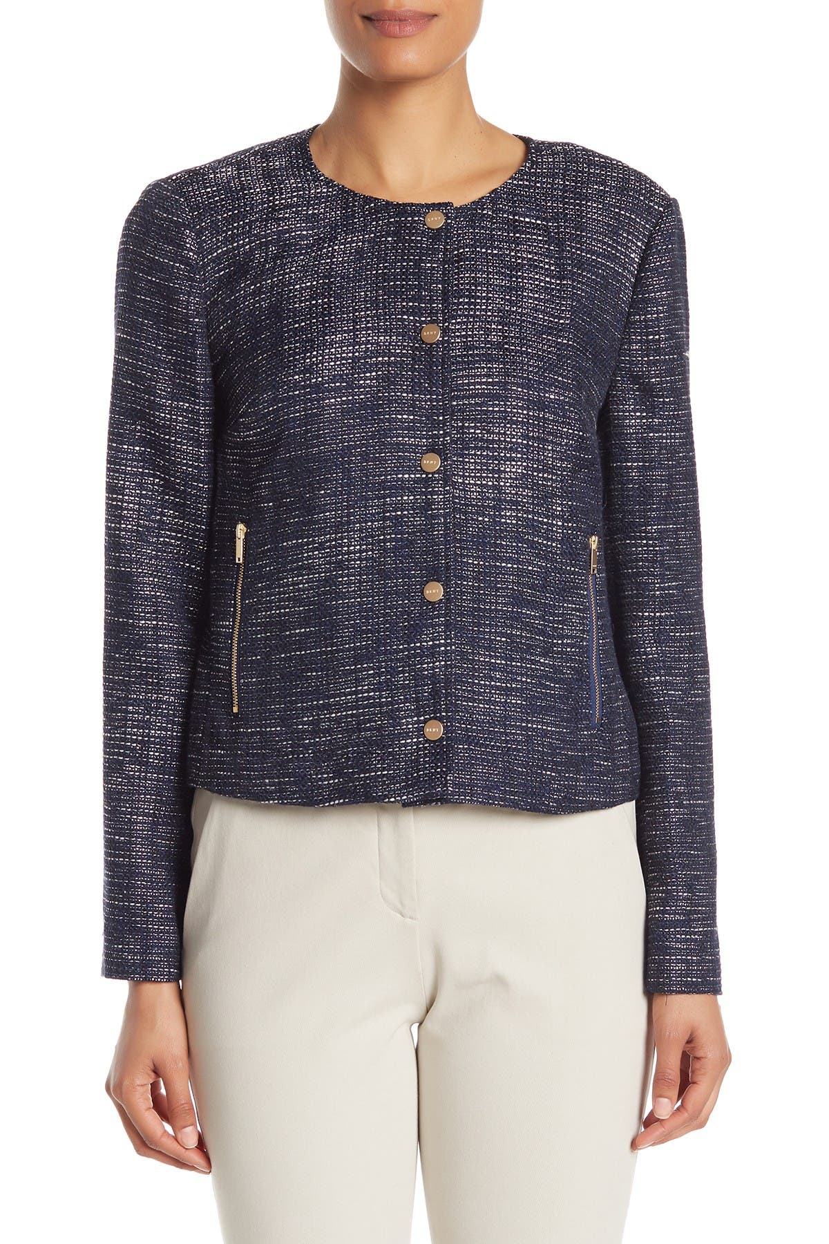 dkny tweed jacket