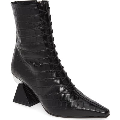 Yuul Yie Gloria Glam Statement Heel Bootie, Black