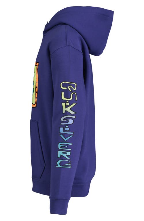 Shop Quiksilver Kids' Super Radical Times Pullover Hoodie In Royal