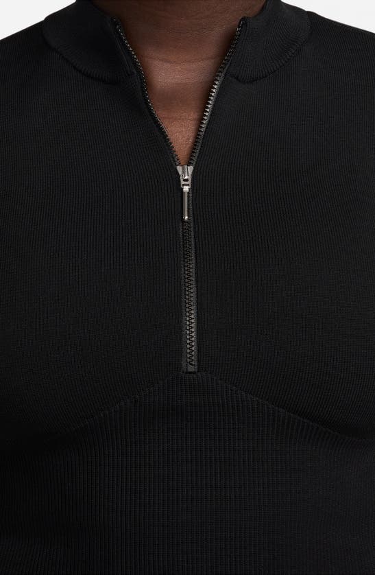 Shop Nike Open Back Crop Sweater In Black/ Black