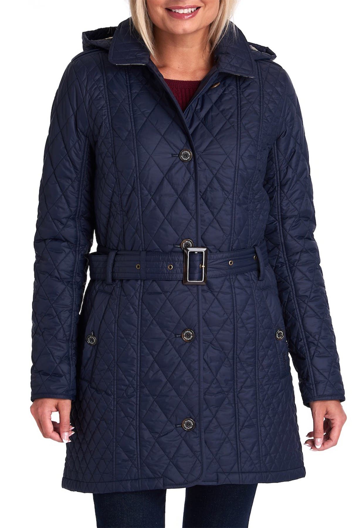 navy quilted barbour jacket womens