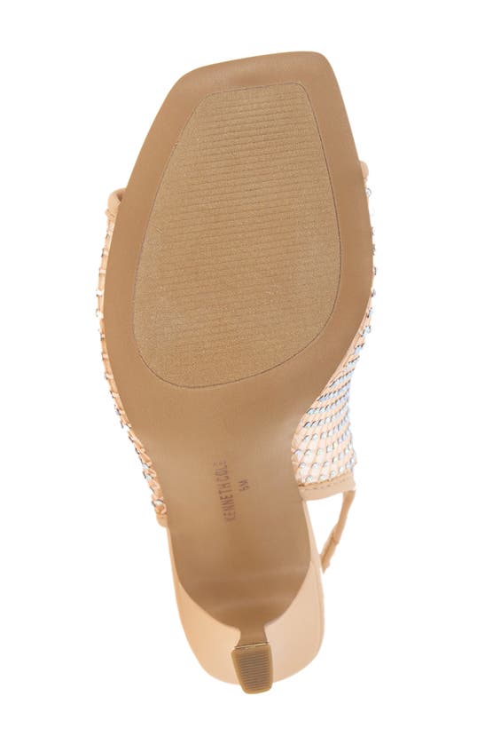 Kenneth Cole Women's Hayley Jewel High Heel Sandals In Toasted Almond Mesh