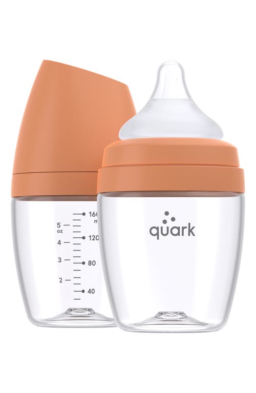Quark 2-Pack BuubiBottle MINI 5-Ounce Baby Bottles in Ionic Orange at Nordstrom