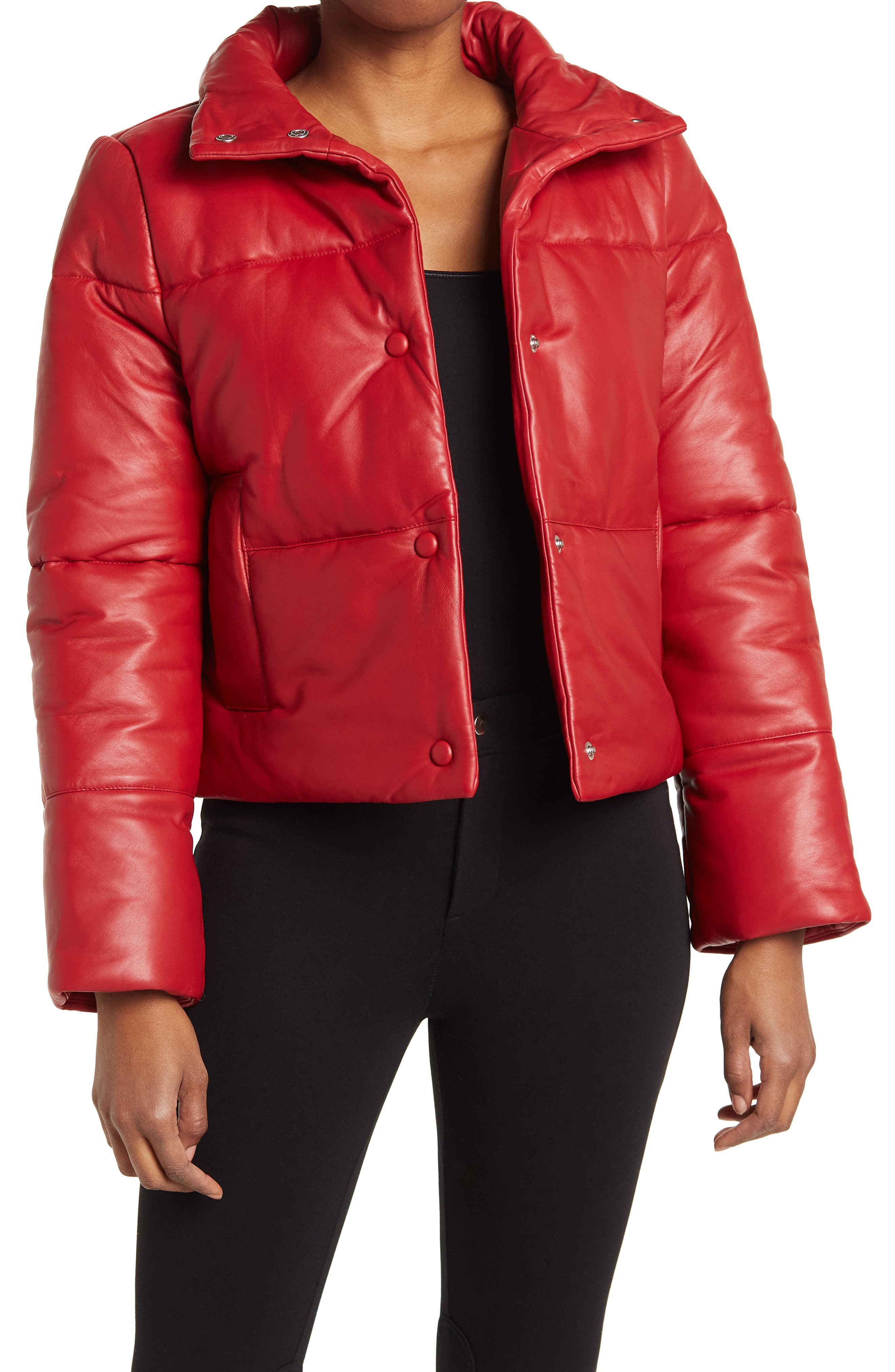 walter baker red leather jacket