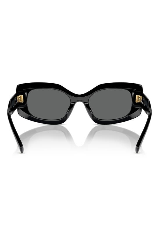 Shop Tory Burch 50mm Irregular Sunglasses In Black