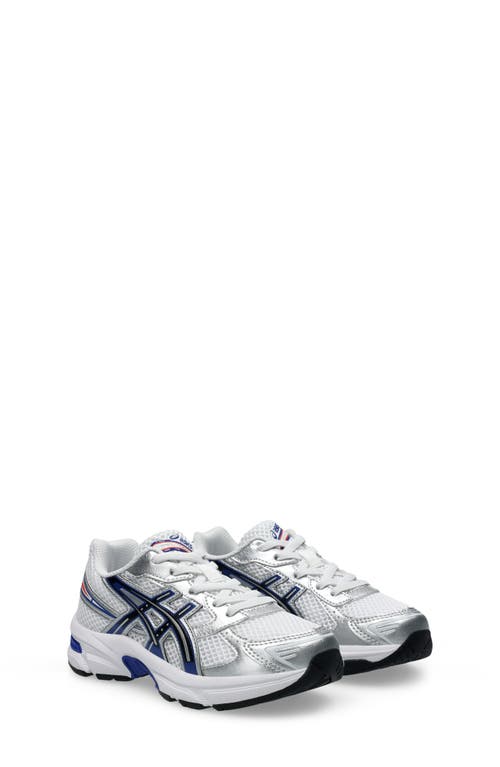 ASICS® Kids' Gel 1130 Sneaker in White/Prussian Blue 