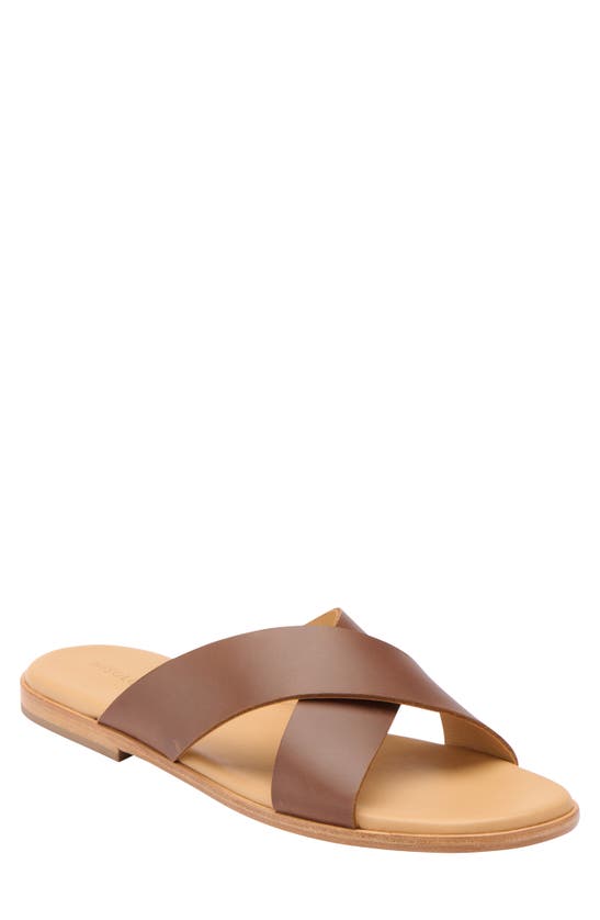 Nisolo Crisscross Slide Sandal In Brown