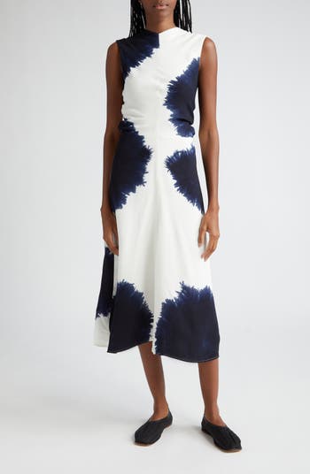 Proenza Schouler Ella Print Crepe Midi Dress Nordstrom