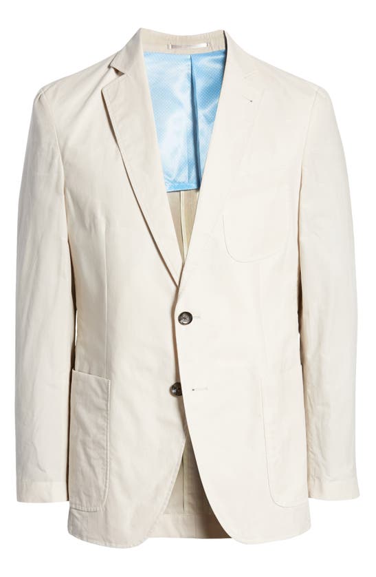 Alton Lane City Weekend Tailored Fit Cotton Sportcoat In Stone / Washed Blue
