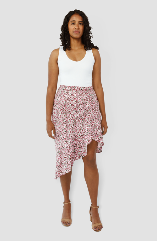 Aam The Label The Cascade  Skirt For Full Hips And Thighs In Pink
