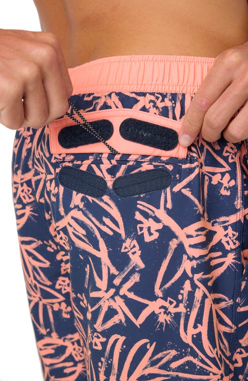 O'neill Men's Hermosa Elastic Waist Lined 17" Swim Shorts In Navy 2