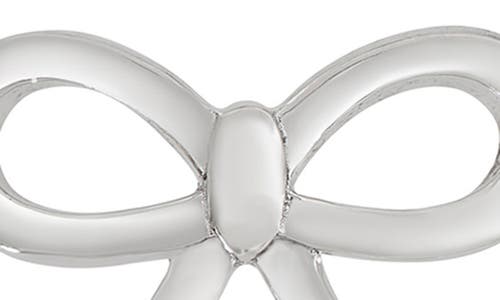 Lily Nily Kids' Bow & Cubic Zirconia Stud Earrings Set In Silver