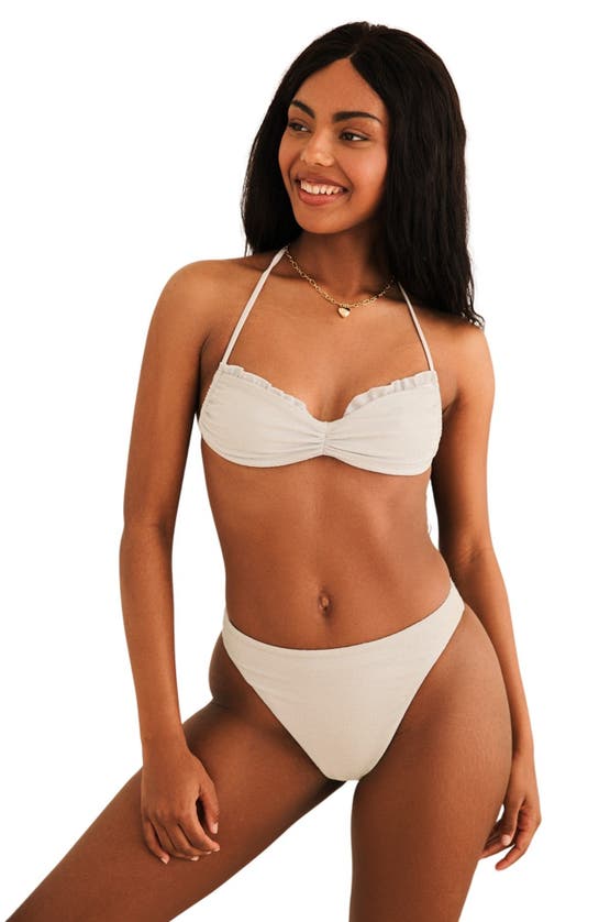 Dippin Daisys Valentina Tie Straps Bandeau Bikini Top In Diamond