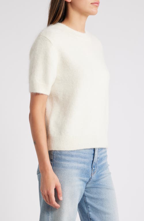 Shop Rails Briar Short Sleeve Crewneck Sweater In White