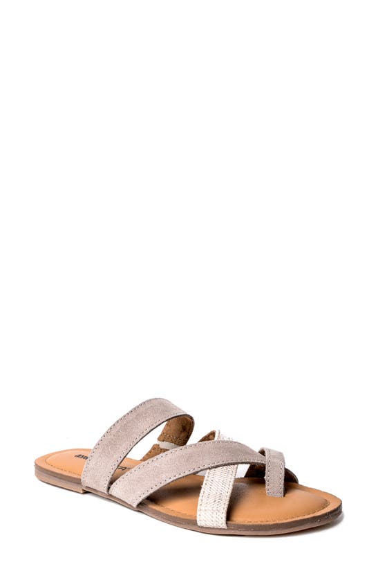 Minnetonka Faribee Strappy Sandal In Simply Taupe Multi