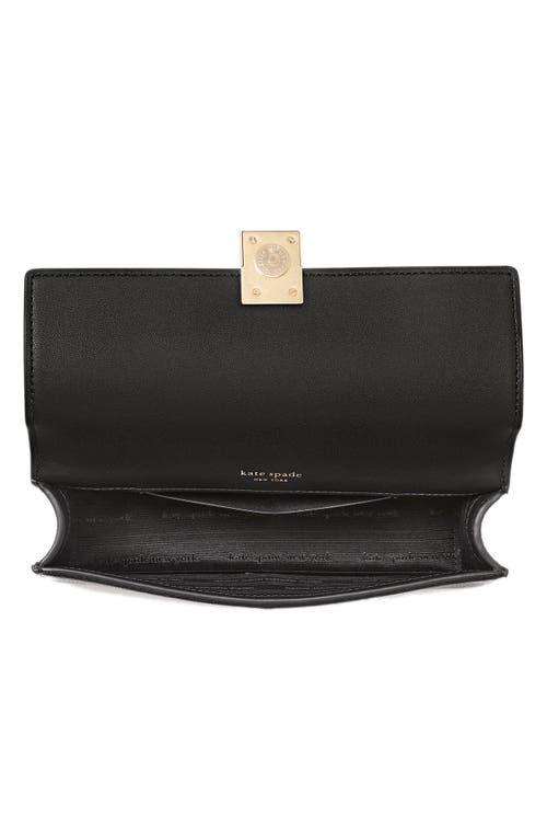 Shop Kate Spade New York Deco Pebble Leather Convertible Crossbody Bag In Black