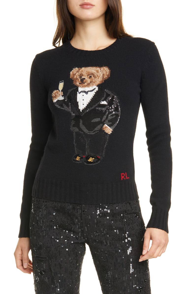 Polo Ralph Lauren Tux Bear Crewneck Sweater | Nordstrom