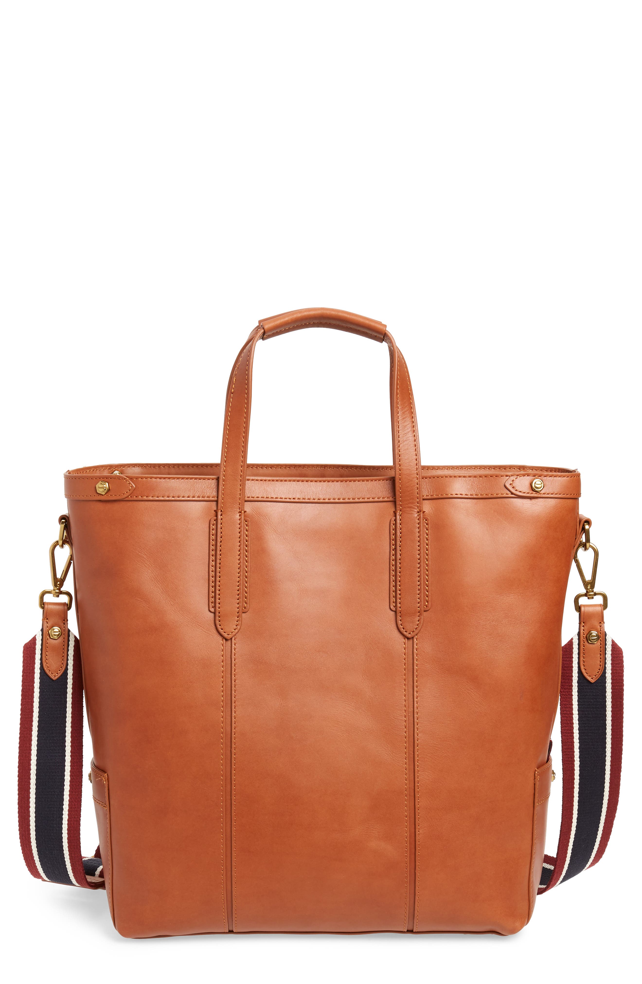 j crew leather tote