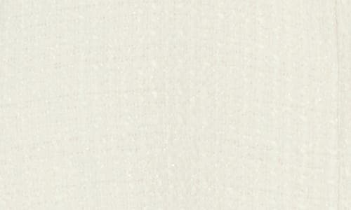 Ellen Tracy Tweed Bomber Jacket In Marshmallow