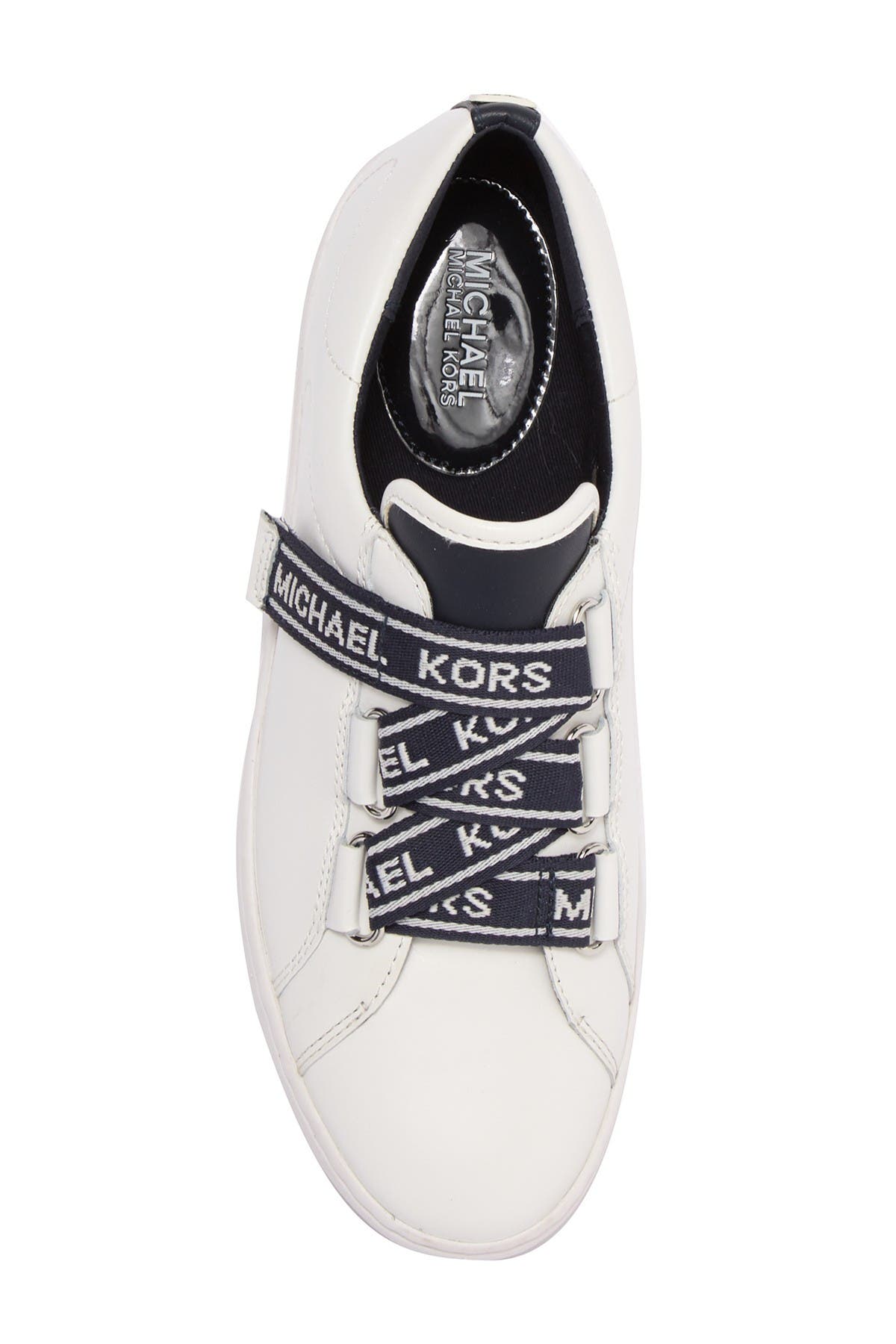 casey logo tape leather sneaker