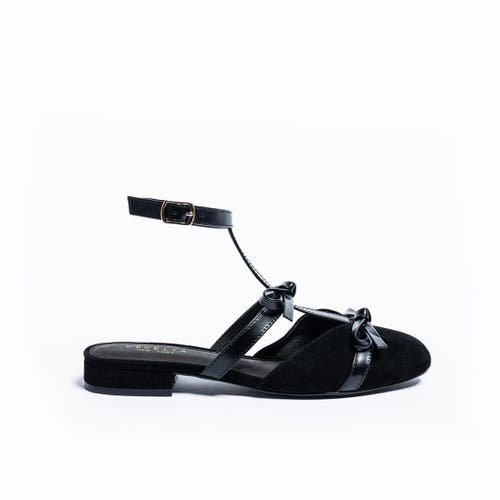 Shop Cecelia New York Smithe Ankle Strap Mule In Allblack