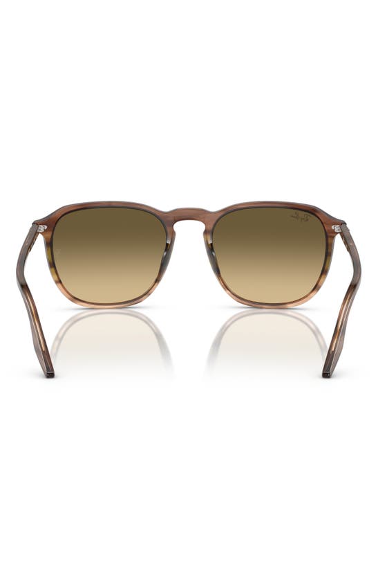 Shop Ray Ban Ray-ban 52mm Gradient Square Sunglasses In Brown