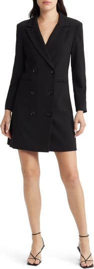 French Connection Whisper Double Breasted Blazer Dress | Nordstrom