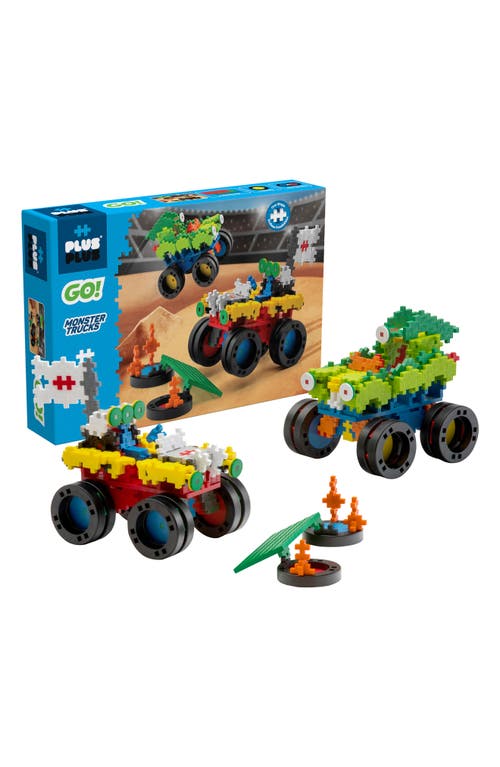 Plus-Plus USA Go! Monster Trucks Playset in Blue at Nordstrom