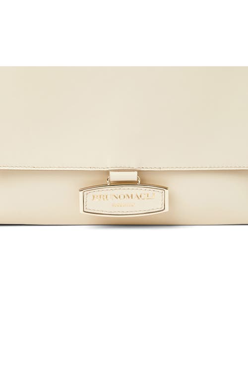 Bruno Magli Etta Slim Leather Satchel In Cream