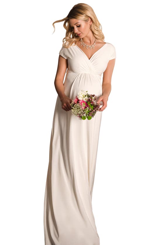 Shop Tiffany Rose Francesca Maternity Gown In Ivory