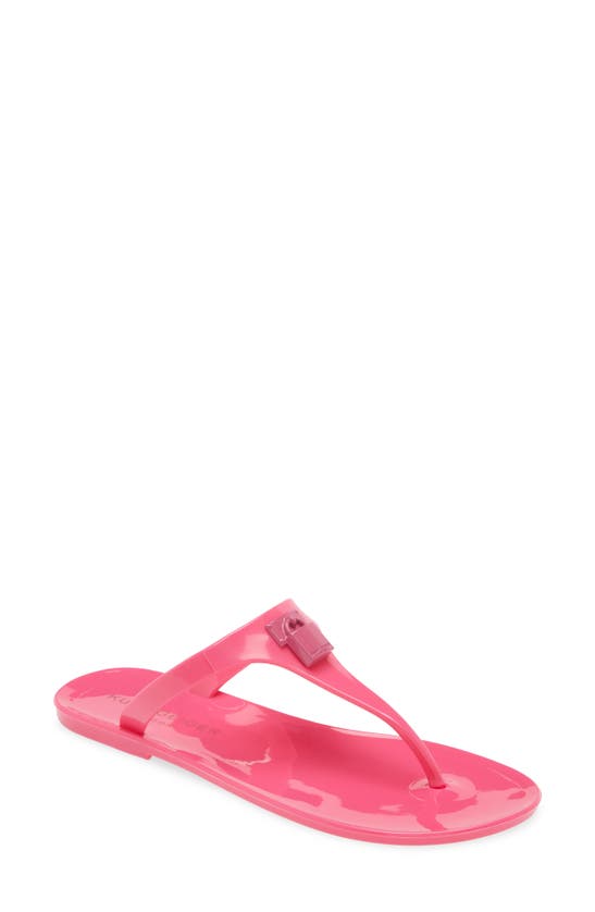 Kurt Geiger Brixton Jelly Sandal In Bright Pink