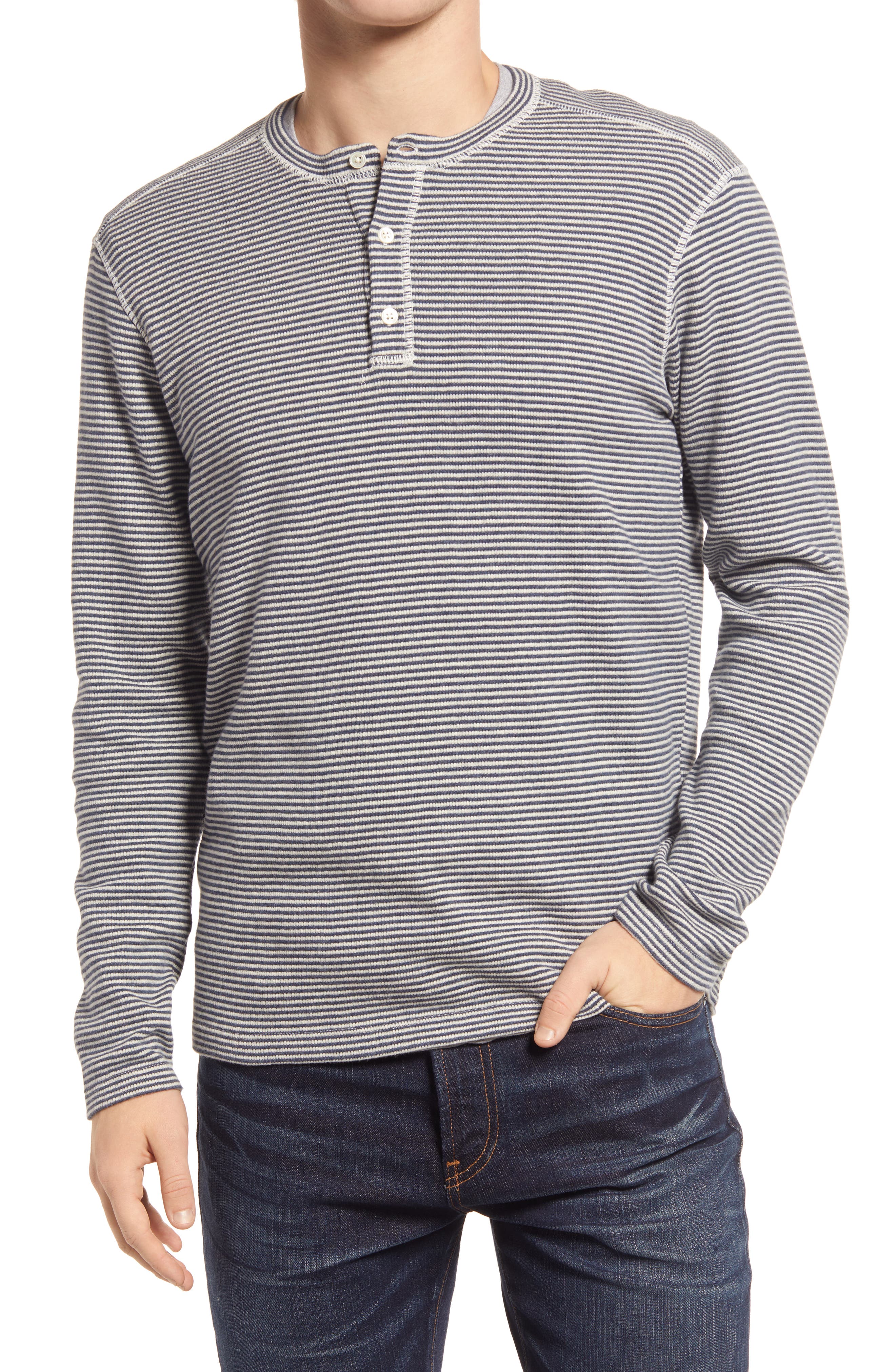 thermal knit henley