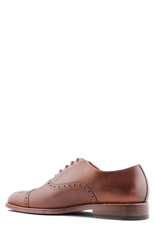 Shop Gordon Rush Bennett Cap Toe Oxford In Brandy