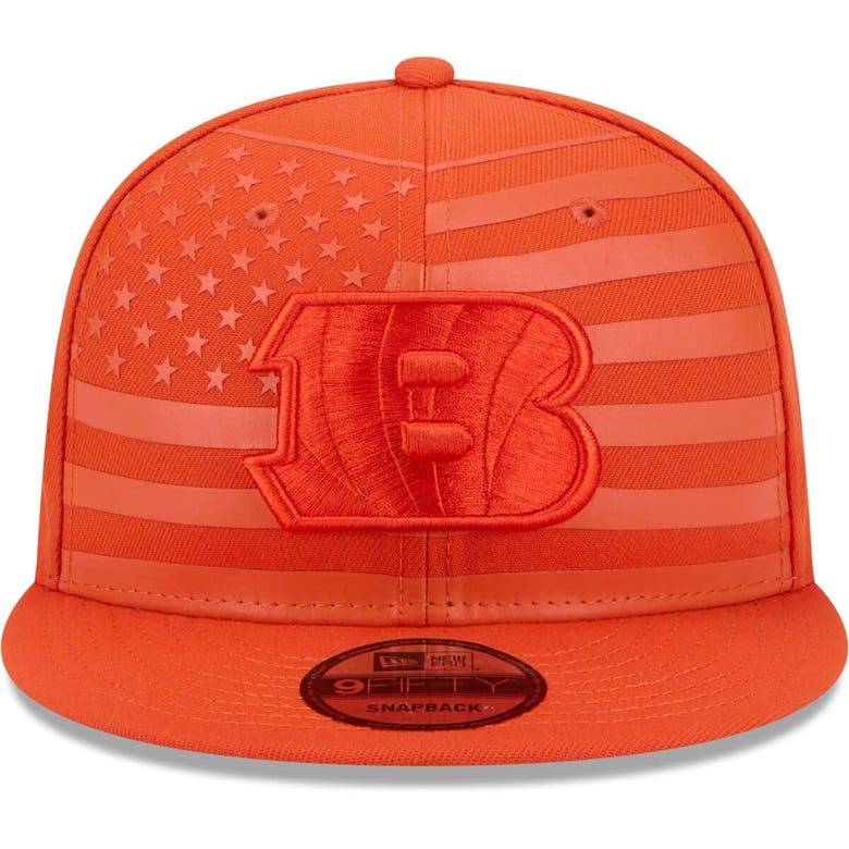 Shop New Era Orange Cincinnati Bengals Independent 9fifty Snapback Hat