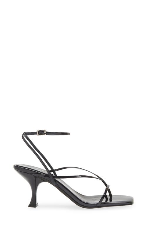 Jeffrey Campbell Fluxx Sandal In Navy Patent