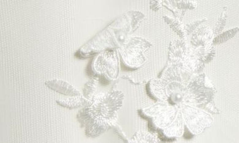 Shop Kilo Brava Floral Appliqué Mesh Bodysuit In White