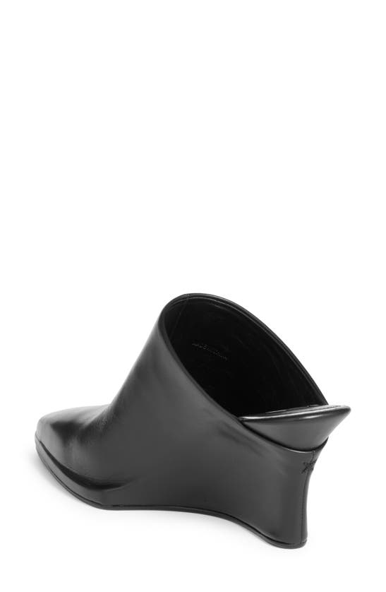 Rag & Bone Eclipse Leather Wedge Mules In Black