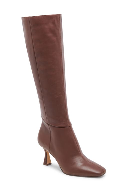 Dolce Vita Gyra Knee High Boot In Chocolate Leather