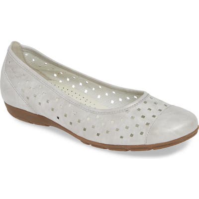Gabor Ballerina Flat, Metallic