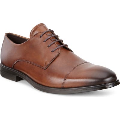 Ecco Melbourne Cap Toe Derby, Brown