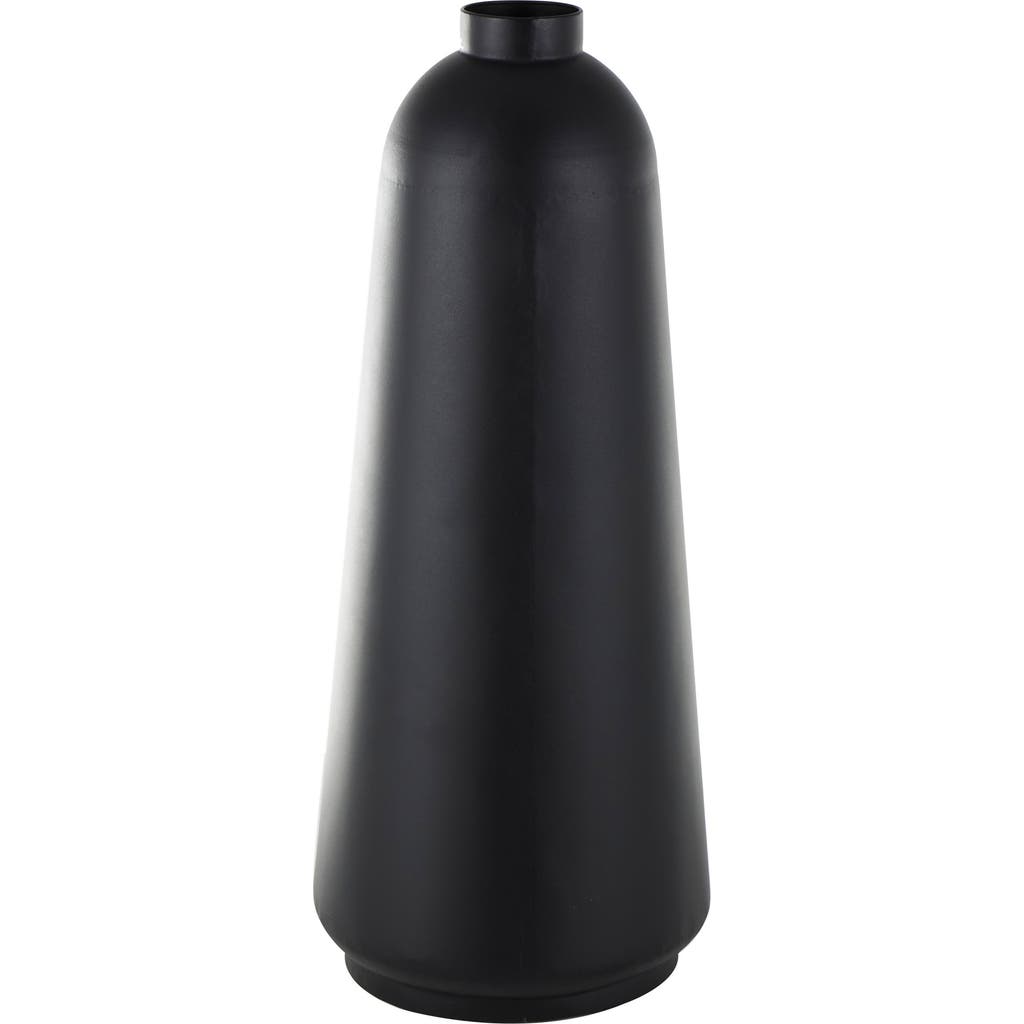 Vivian Lune Home Metal Vase In Black