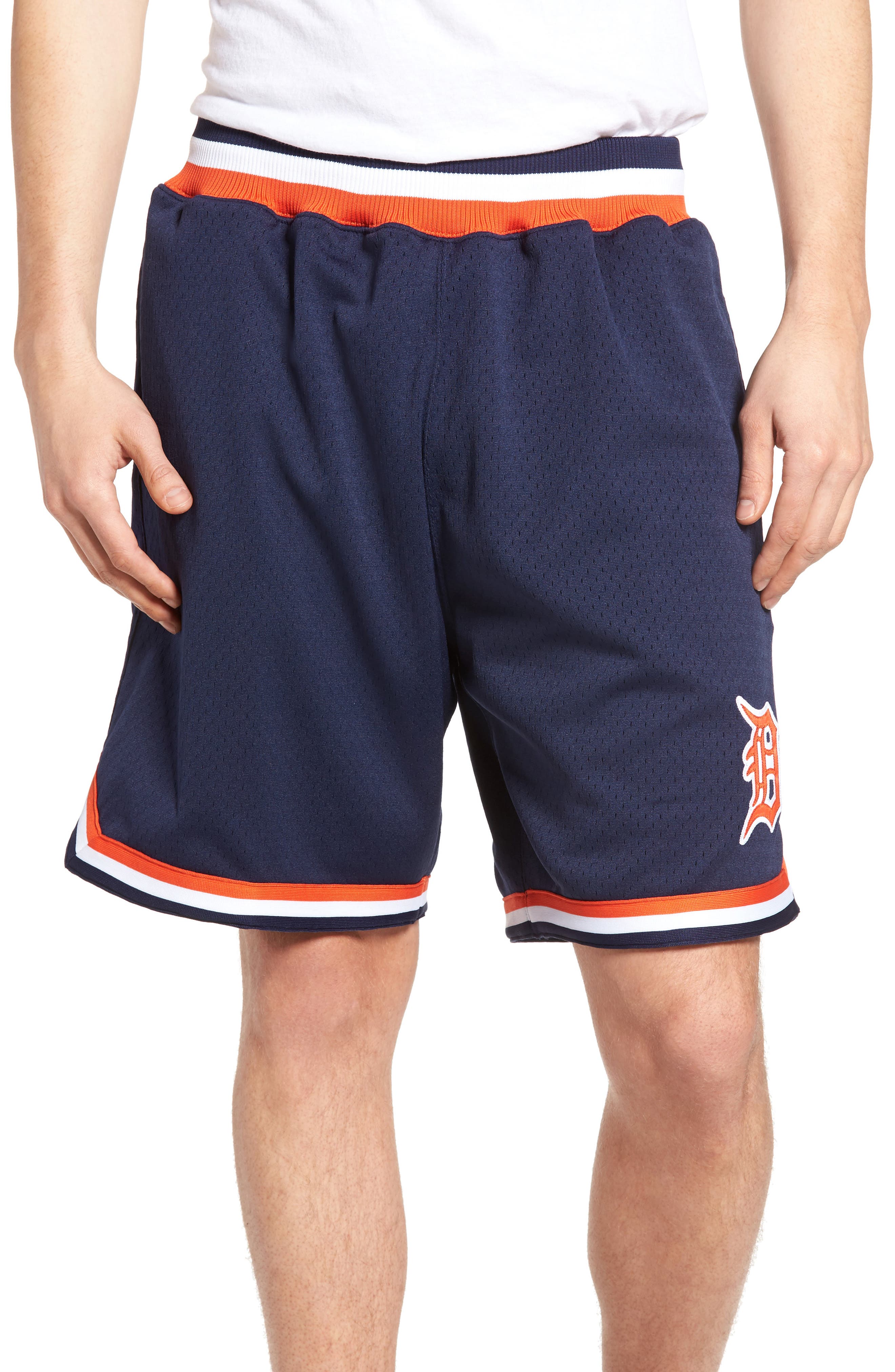 Mitchell & Ness Detroit Tigers Playoff Win Mesh Shorts Nordstrom