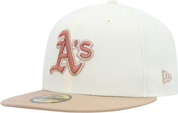 New Era Men\'s New Era Cream Oakland Athletics Chrome Camel Rust Undervisor  59FIFTY Fitted Hat | Nordstrom
