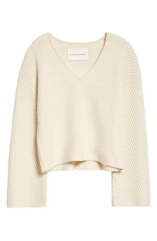 By Malene Birger Off-white Hamie Sweater In Soft White | ModeSens