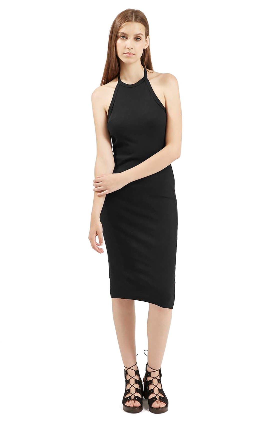 topshop halter neck dress