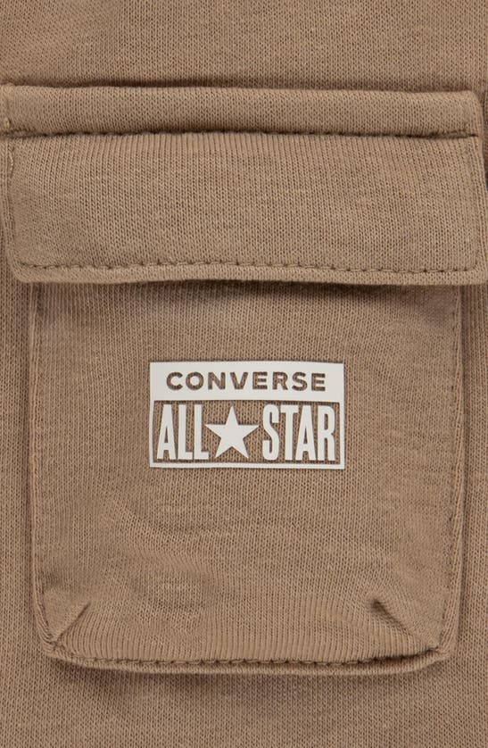 Shop Converse Kids' License Plate T-shirt & Cargo Shorts In Coffee Rum