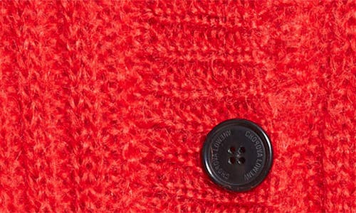 Shop Chopova Lowena Starboard Button Mohair Blend Cardigan In Red