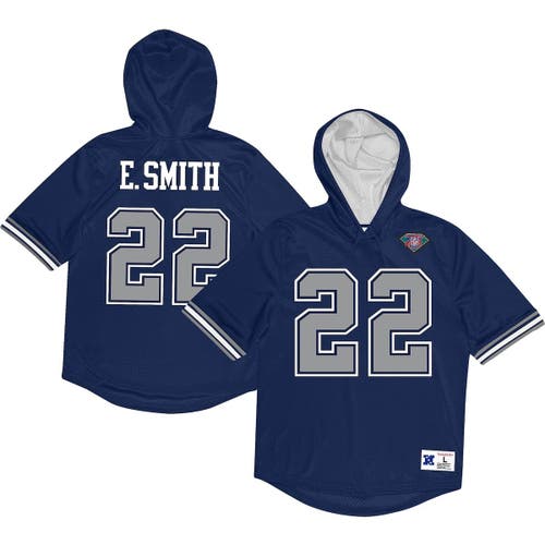 Emmitt Smith Dallas Cowboys Mitchell & Ness 1994 Authentic Retired Player  Jersey - White/Navy